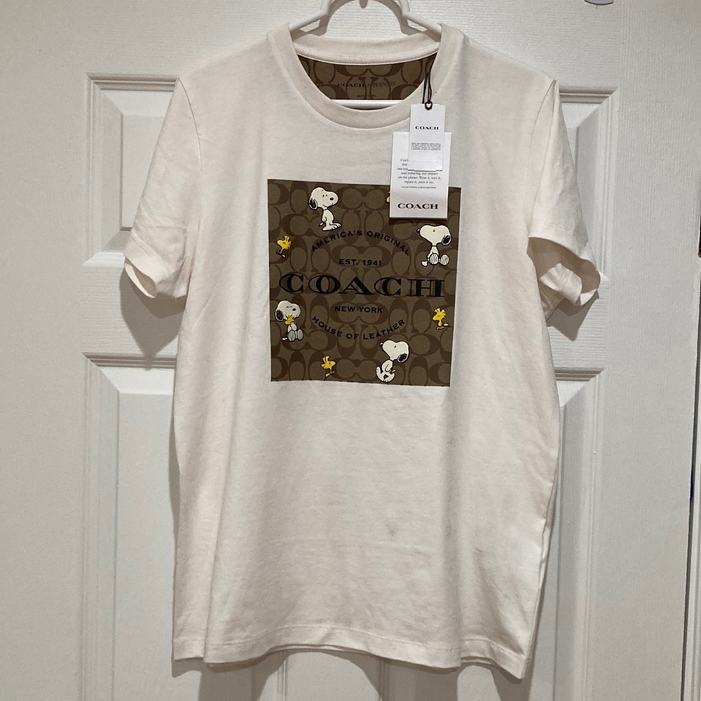 COACH X Peanuts Signature Snoopy T Shirt